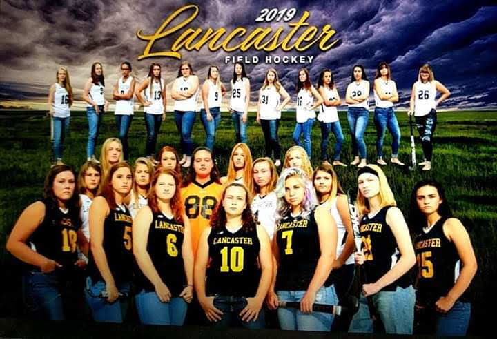 LHS 2019-2020 Field Hockey team promotional poster.