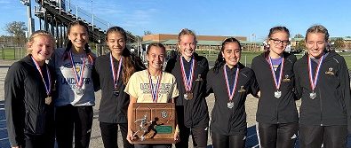 Members of the 2020-2021 Lady Gales Cross Country team. 
Photo courtesy of Teresa Tripp. 