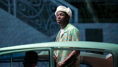 Tyler, The Creator on stage in Columbus, Ohio. Photo Courtesy of the Columbus Dispatch.
