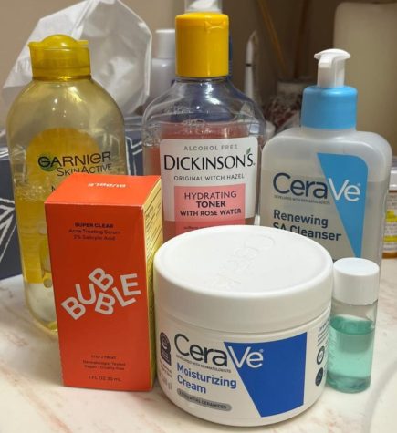 All of my skincare products I use daily. 