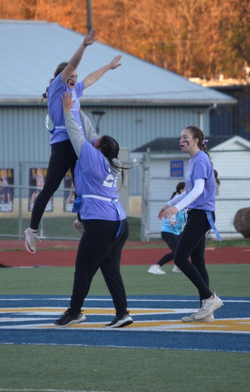 LHS juniors take the Powderpuff win.