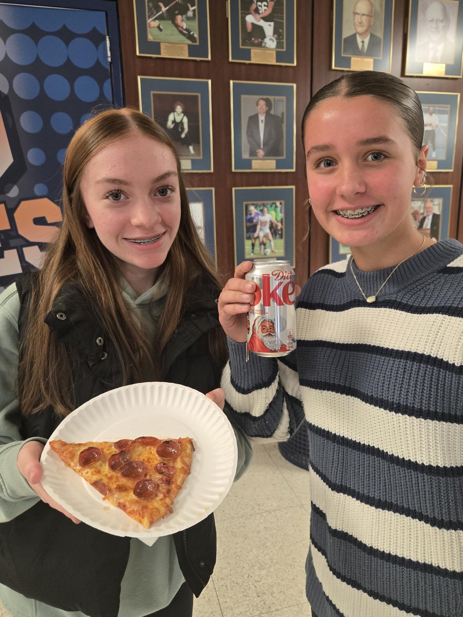 LHS students purchase pizza and pop to help raise money for Adopt-a-Family.