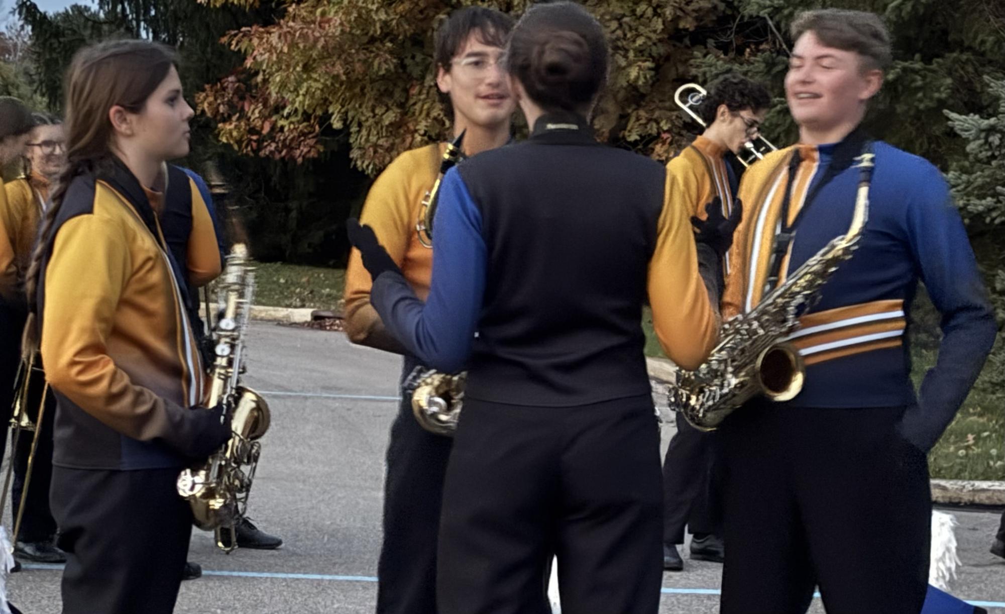 2025-2026 Band Members prepare for State Competition.